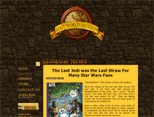 Tablet Screenshot of lostworldmuseum.com